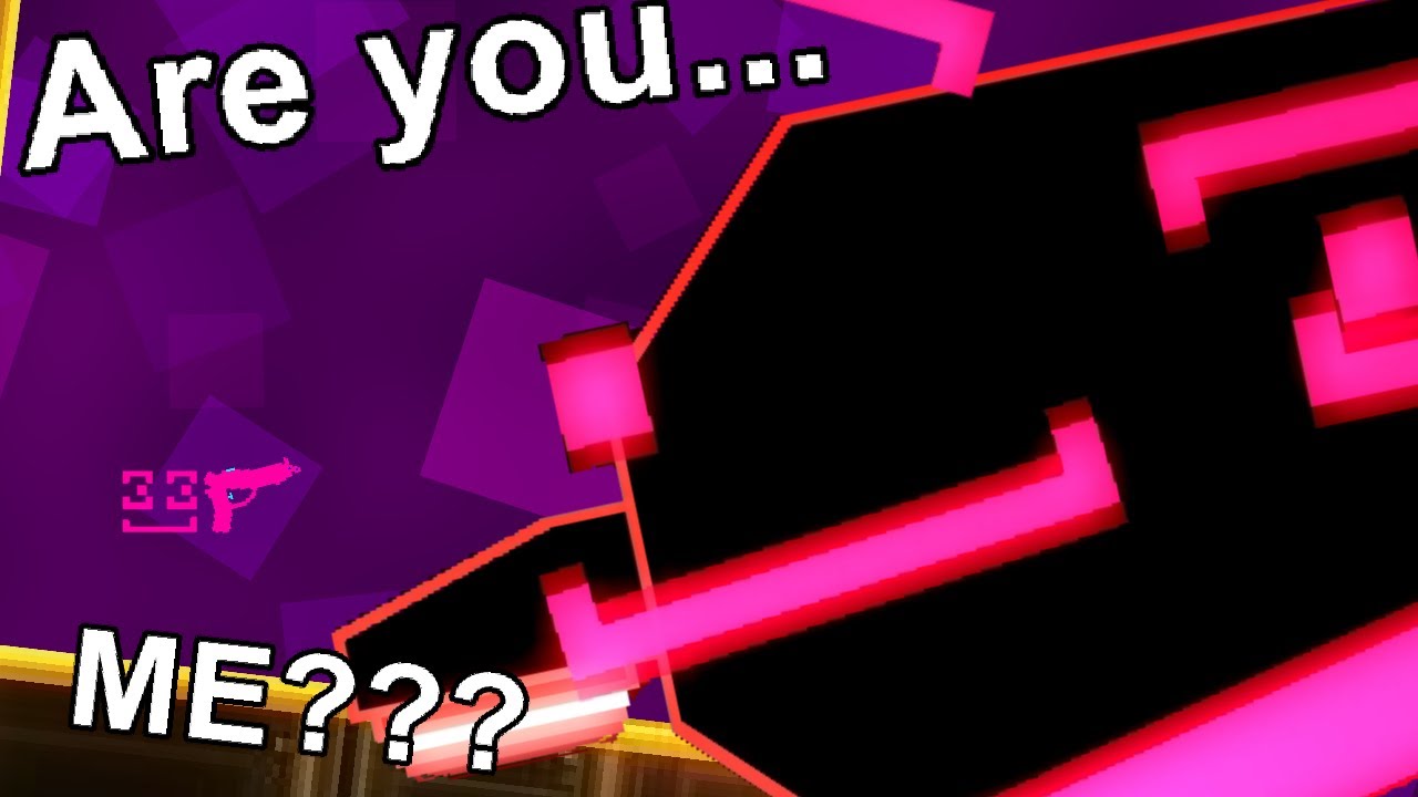Squid fights a smaller version of himself with a gun