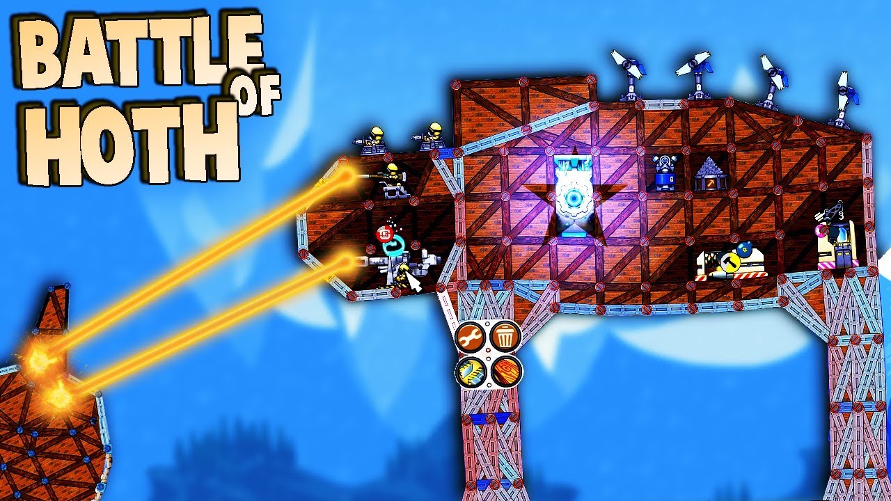 AT AT Walker SUPER LASER vs Forts Battle of Hoth! (Forts Multiplayer Gameplay New Update)