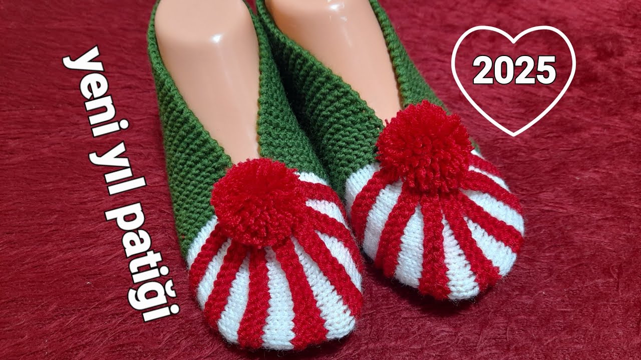 📣💯 İKİ ŞİŞ İLE KOLAY KARPUZ DİLİMİ PATİK#patikyapımı #orgu #christmas #kesfet #diy #orgudiyarı #örgü
