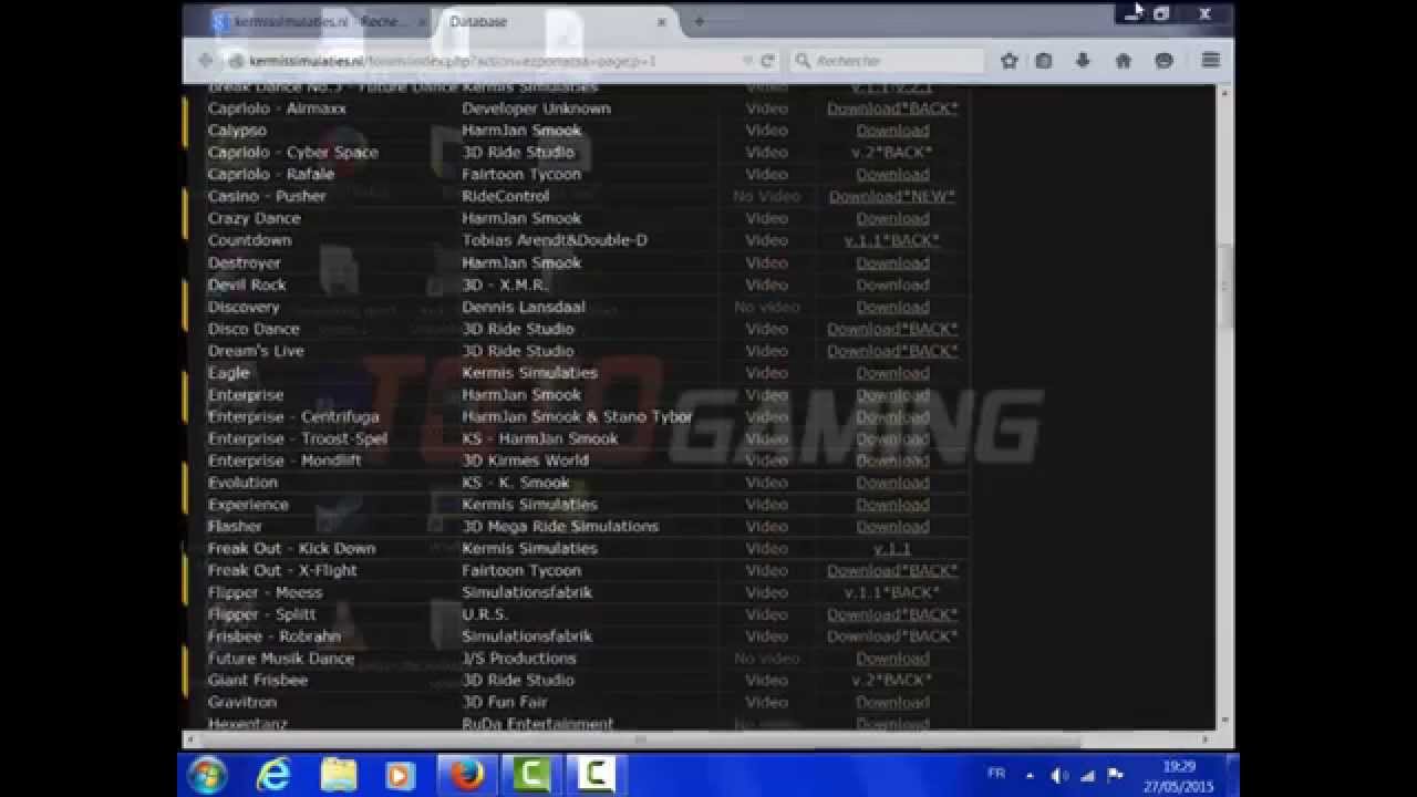 comment télécharger des jeux de simulation de manege (HD 720p)