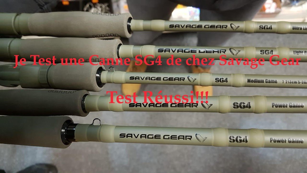 Je test une canne SG4 de chez Savage Gear, TEST REUSSI !!!