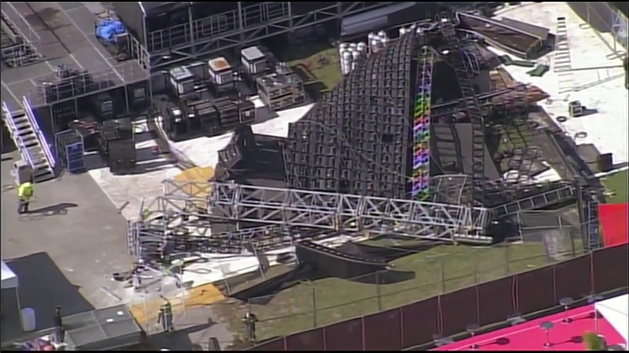 Massive screen collapses at Hard Rock Stadium day before Rolling Loud music festival