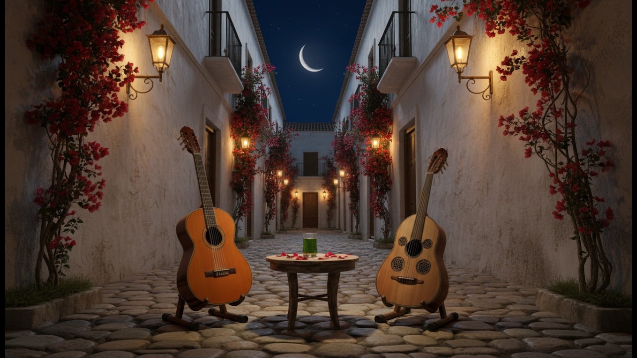 Spanish Flamenco Guitar & Arabic Oud – Cinematic Night Instrumental Music for Relaxation & Sleep