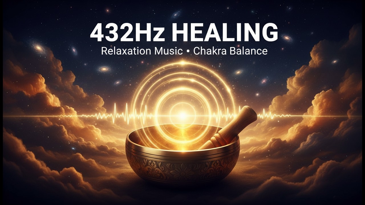 432Hz Deep Relaxation | Whole Body Healing & Chakra Alignment | Tibetan Singing Bowls #432hzhealing