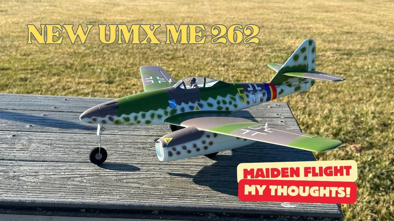 UMX ME 262 Maiden Flight! My Review.