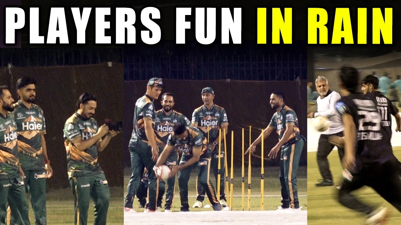 PZ vs QG Fun Time in Rain 🌧️ PSL 11 Practice Turns into Football Match ⚽