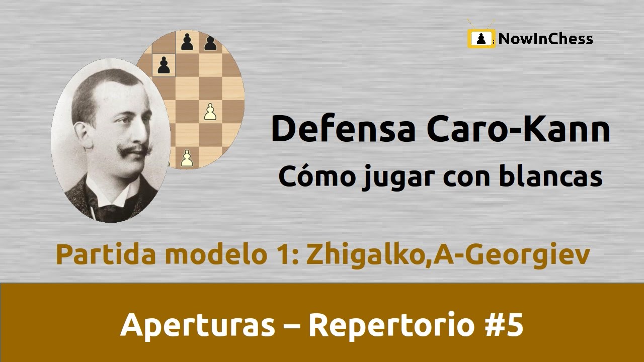 Defensa Caro-Kann. Cómo jugar con blancas. Partida modelo 1: Zighalko-Georgiev