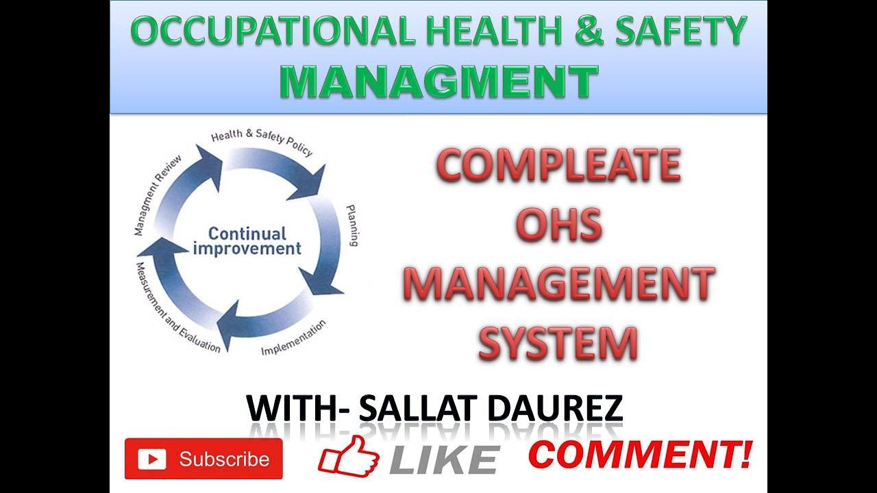 OHS (Occupational Health & Safety) Complete Management System - Occupational Safety and Health HSE