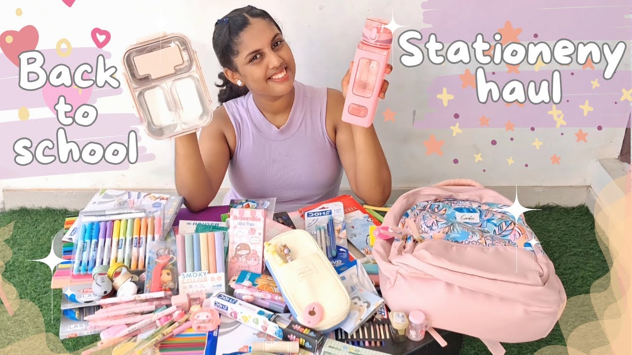 Back to school stationery haul 🩷✨️