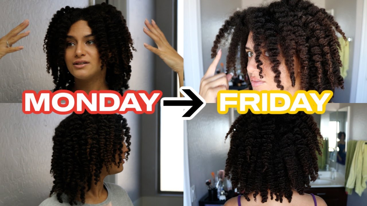 TONS OF DEFINITION! A Week In My Braid Out | Monday-Friday Progression | Natural Hair Type 4