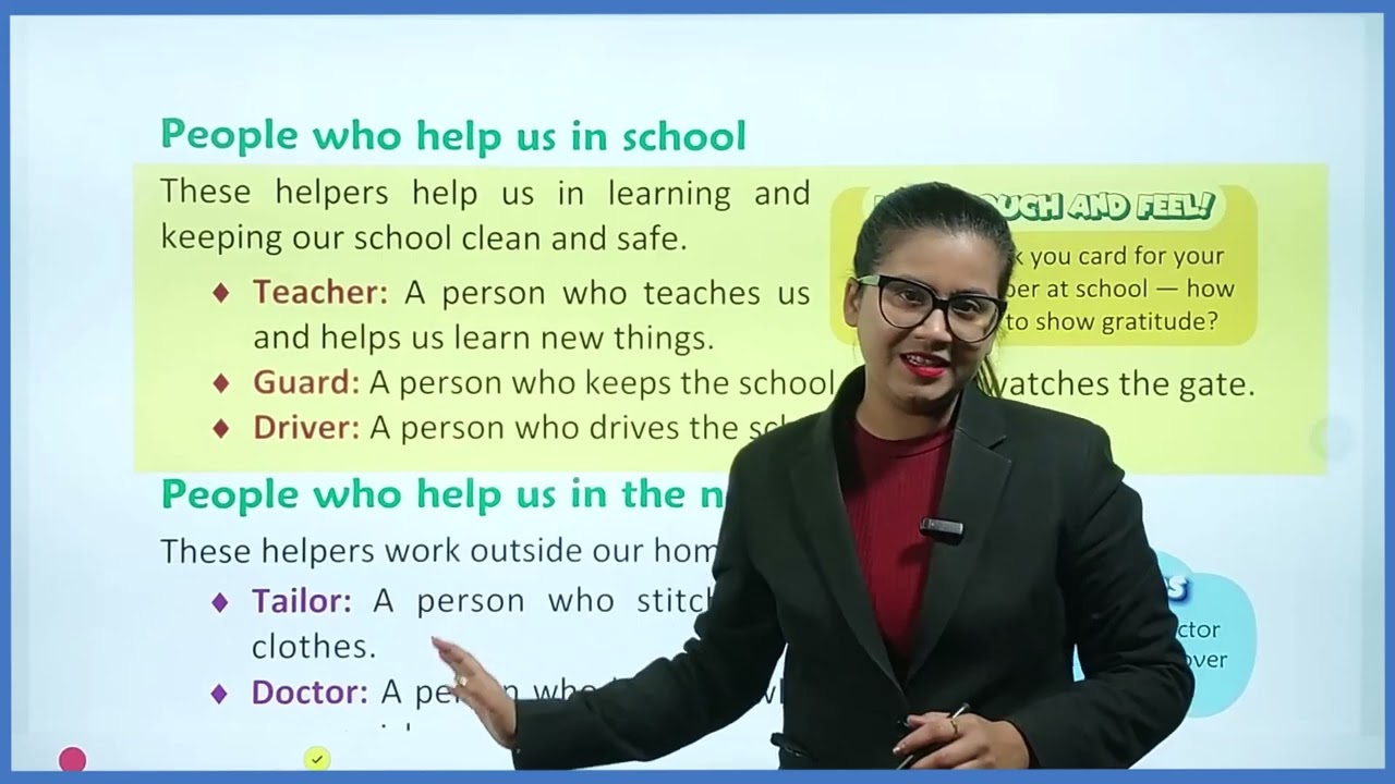 Class 1 EVS | Chapter 8 – People Who Help Us | Easy Explanation