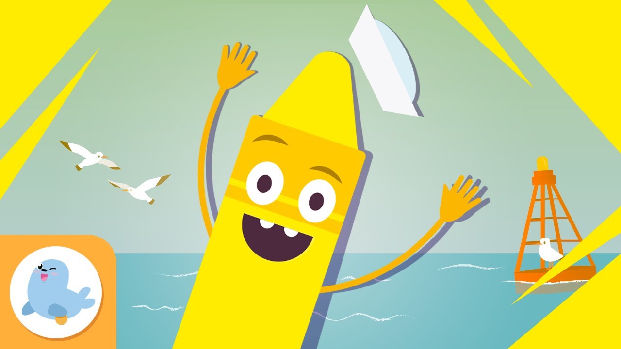 El color amarillo para niños - Aprende los colores - Canciones de los colores