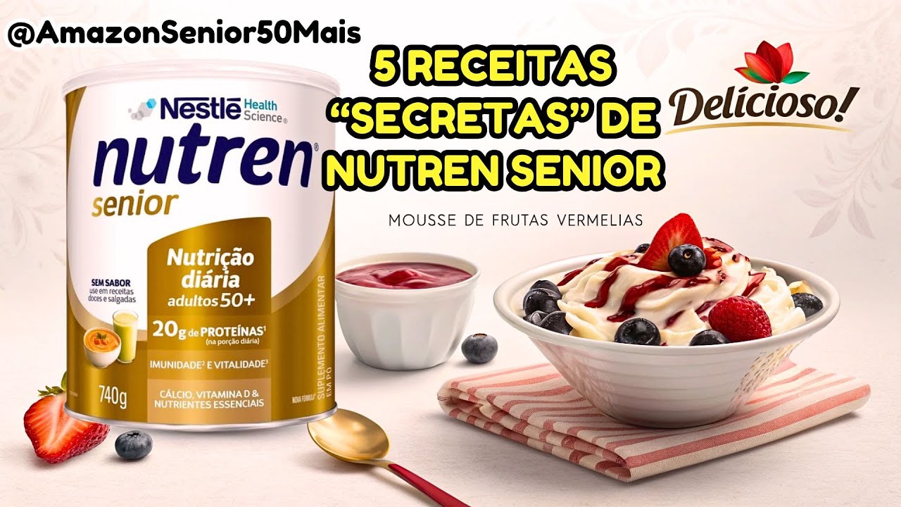 5 Receitas SECRETAS de Nutren Senior: Parecem Sobremesa! 🤤 SEM ENJOAR!