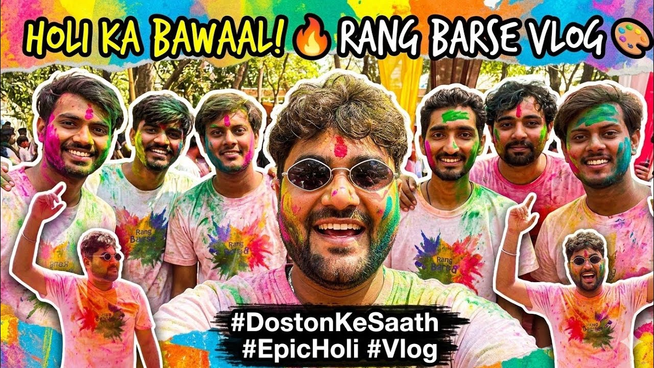 Holi Celebration VLOG | Doston Ke Saath Epic Masti #holi 