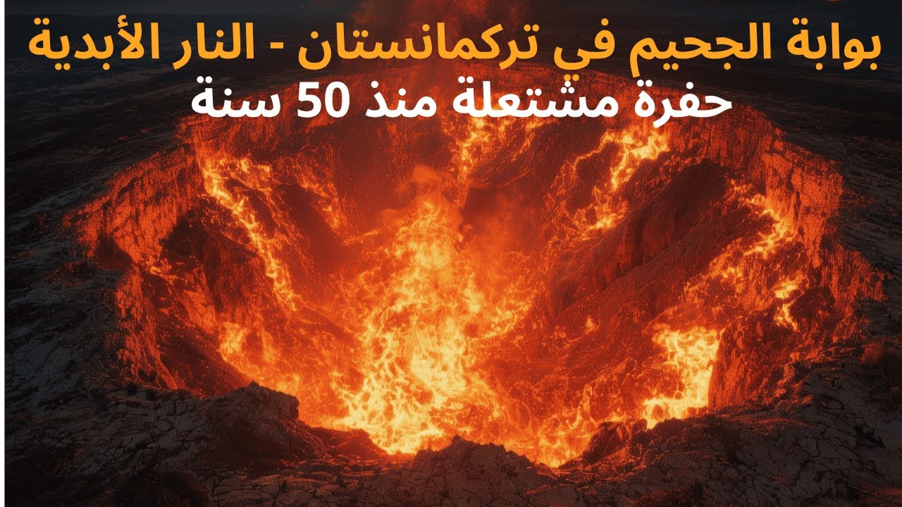 🔥 بوابة الجحيم الحقيقية! حفرة مشتعلة منذ 50 سنة لم تنطفئ أبداً! 😱