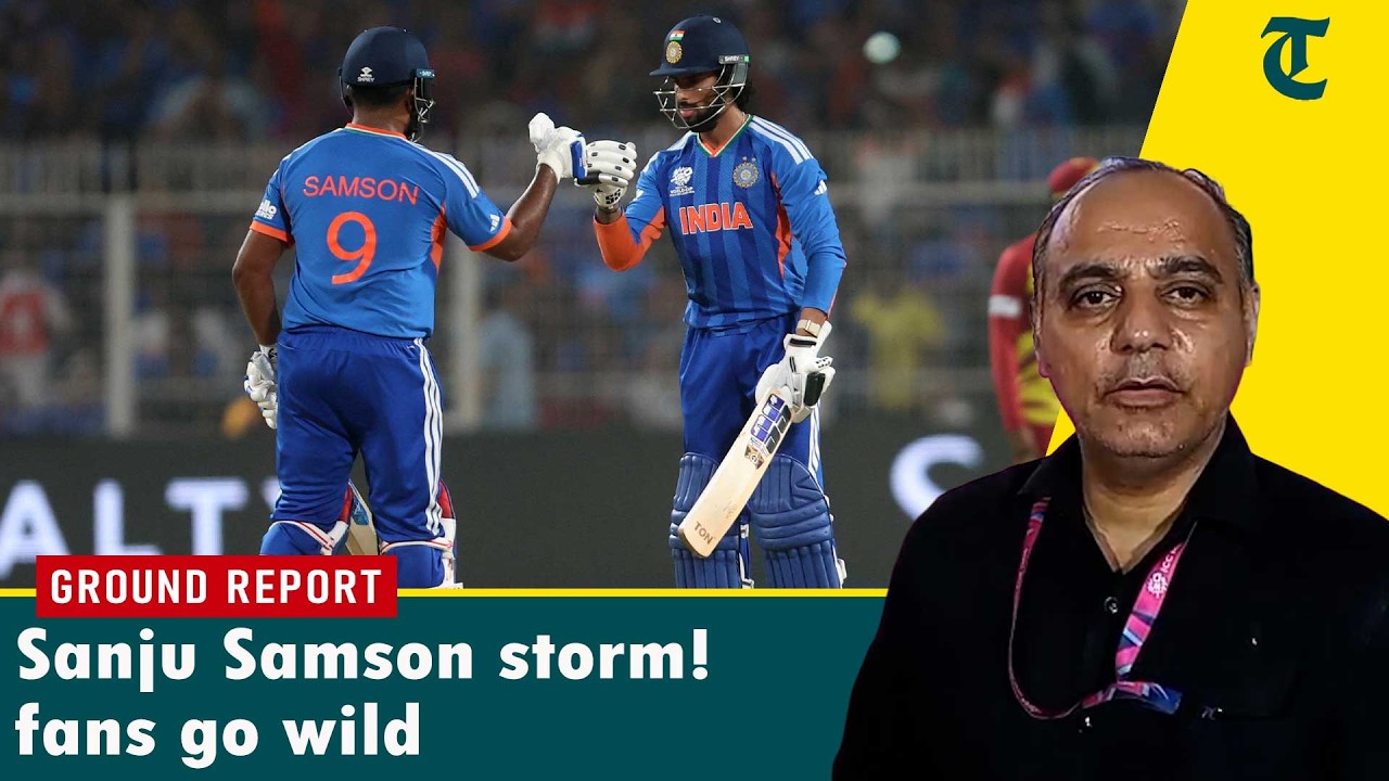 Fans erupt as Sanju Samson blitz powers India past West Indies into T20 WC semis