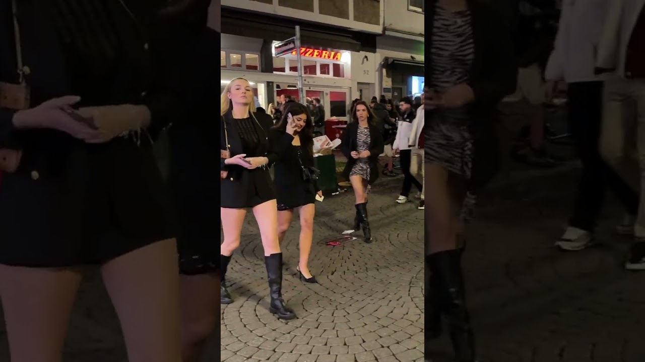 Nightlife &icirc;n D&uuml;sseldorf Germany🇩🇪,Beautiful Girl🔥
