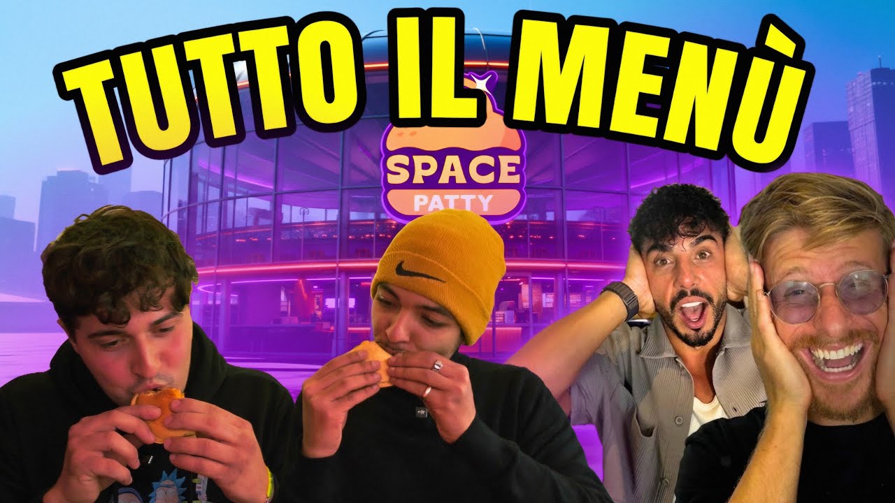 Mangiamo TUTTO IL MENÙ di SPACE PATTY | Il nuovo locale di RICCARDO DOSE & DADDA🛸🍔
