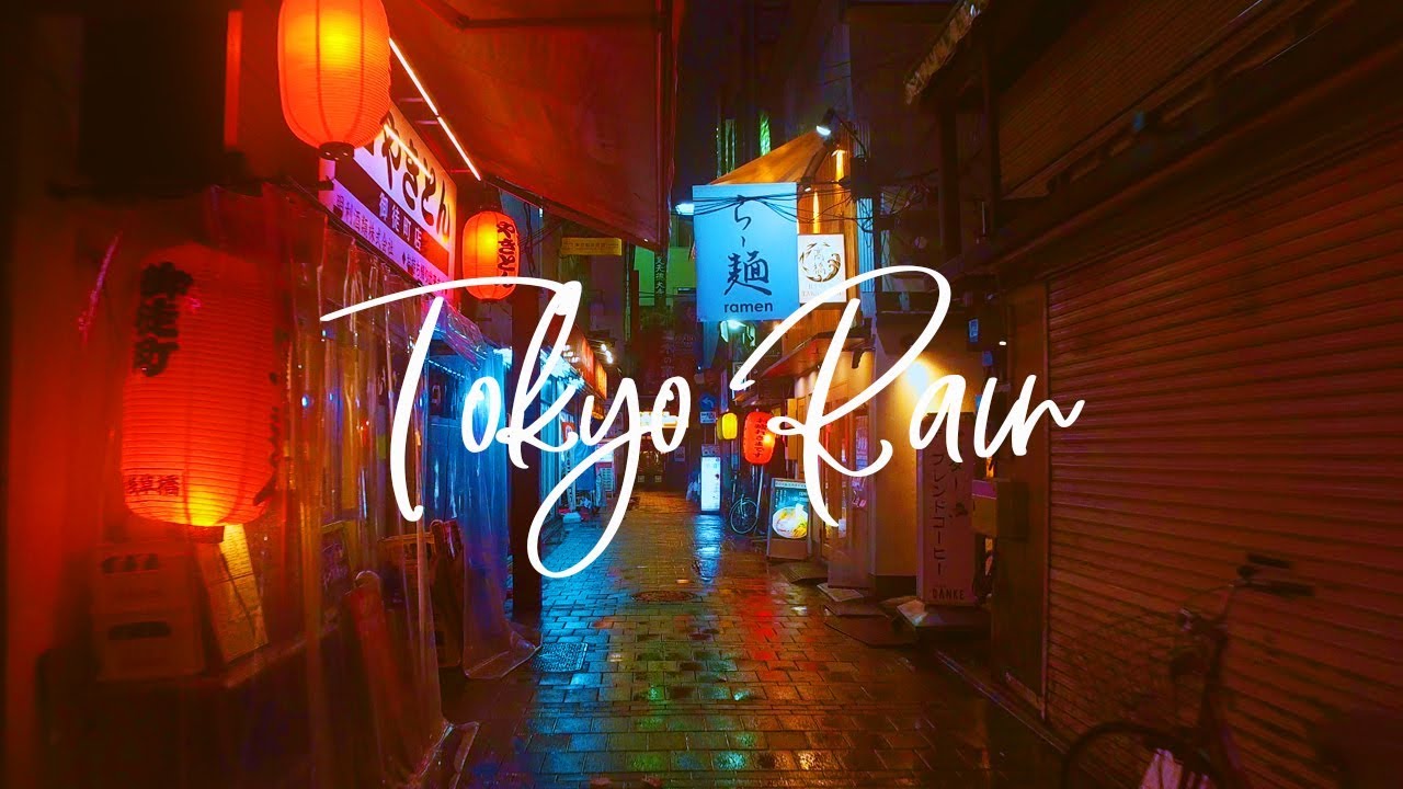 雨夜に輝く東京の美しい夜景 - 4K UHD