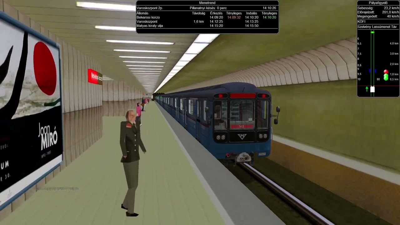 (400. VIDEÓ!!) OpenRails Metroline M2-es vonal (Repülőtér felé)