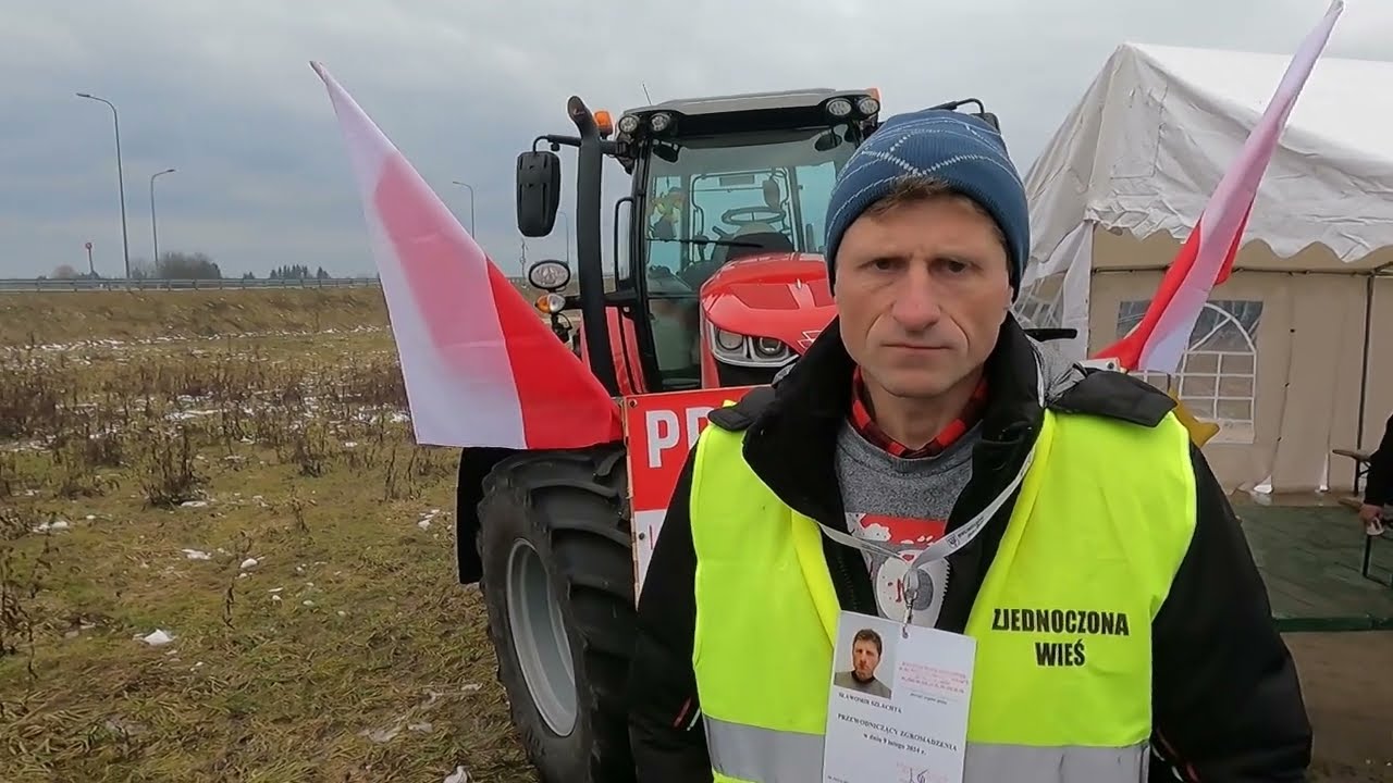 ROLNICY ZAOSTRZAJĄ PROTEST! HRUBIESZÓW 10-02-2024
