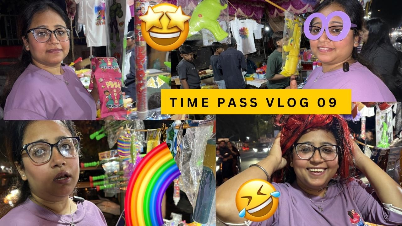 Time pass vlog 09 😊| Holi ki shopping 🌈🛍️ | bhut sare liye colours 😊🎨