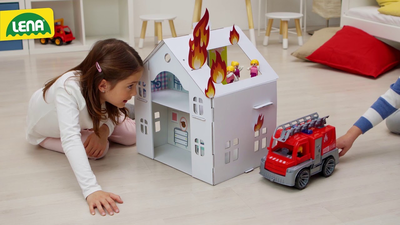 Spielzeugauto Polizei TRUXX mit Sprecher [ab 2 Jahren & voll-bewegliche LENA&reg; Spielfigur] 2019
