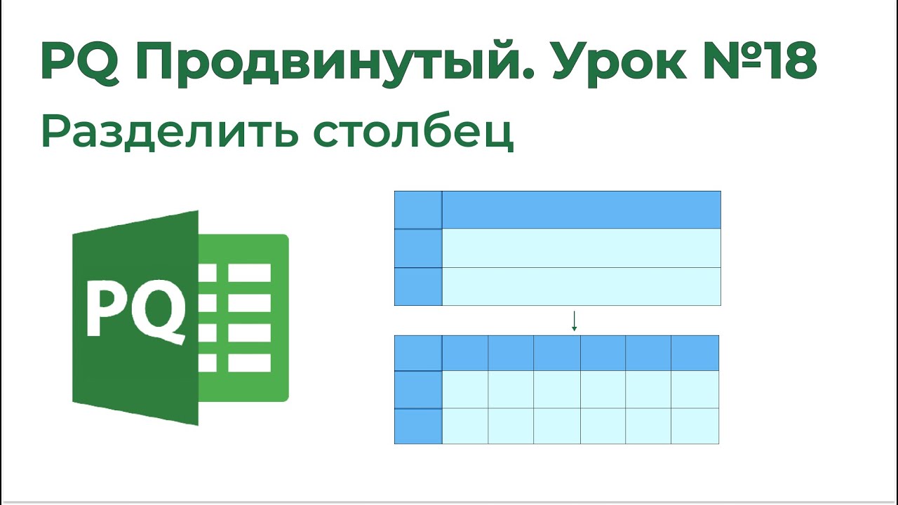 Power Query Продвинутый №18. Разделить столбец на строки, Text.Trim
