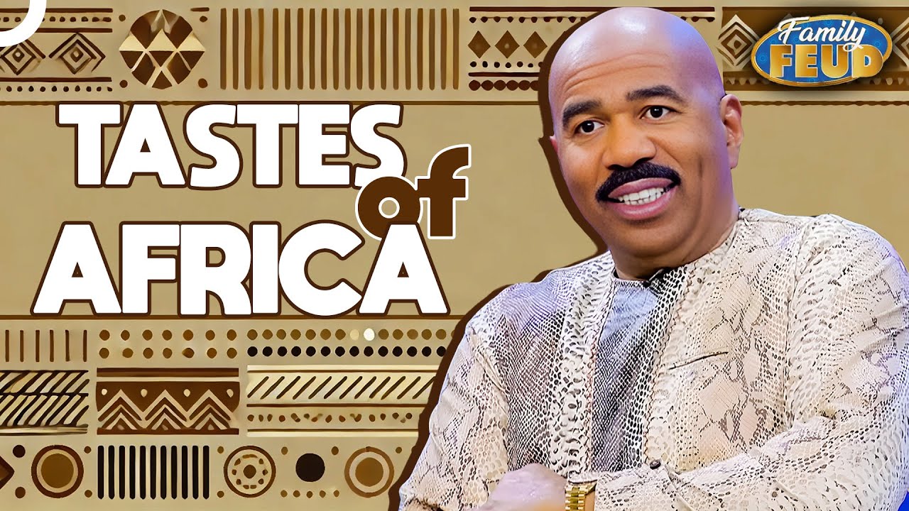 Steve Harvey Gets a Taste of Africa’s Best Dishes! 🍲 | Family Feud Compilation