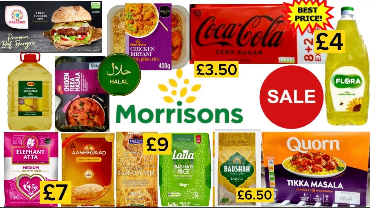Morrisons Sale 2025 Price Reduced . Asian Halal Food . Morrisons Supermarket . Walking Tour .