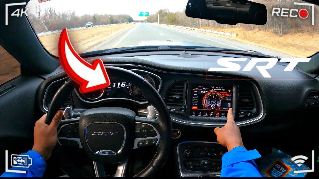 GOING 120MPH IN SRT 392 CHALLENGER SCATPACK (CUTTING UP)😱