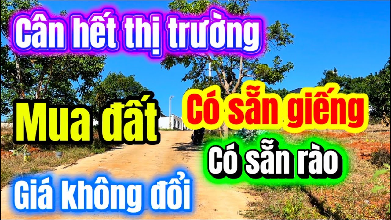Mảnh đất CÂN HẾT CẢ THỊ TRƯỜNG mua đất tặng rào, tặng cả giếng khoan GIÁ KHÔNG ĐỔI 