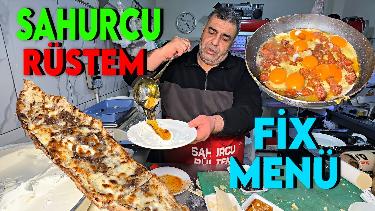 450 TL’ye Ziyafet Gibi Sahur:  Sahurcu Rüstem Usta | ADANA SOKAK LEZZETLERİ  #sahur #iftar #yemek