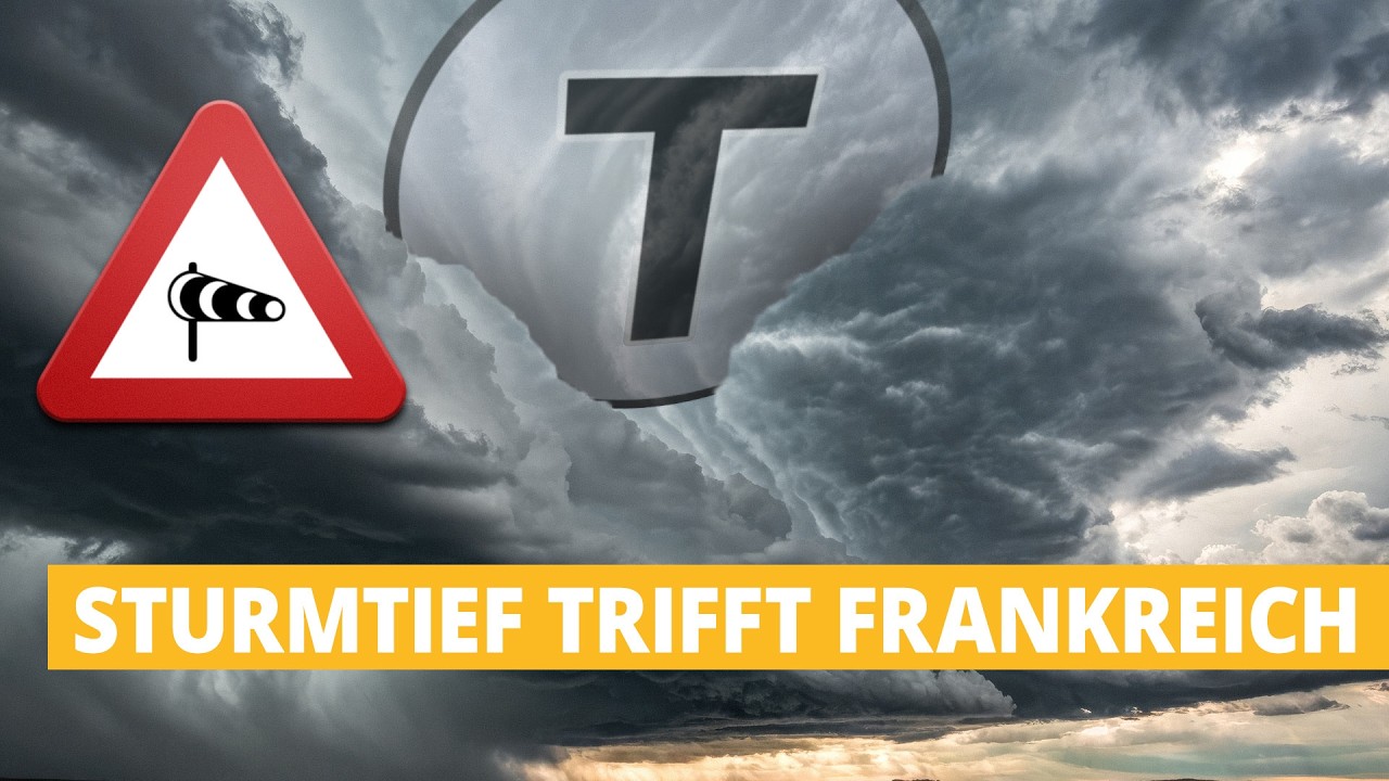 Sturmtief trifft Frankreich! Windgeschwindigkeiten über 130 km/h möglich