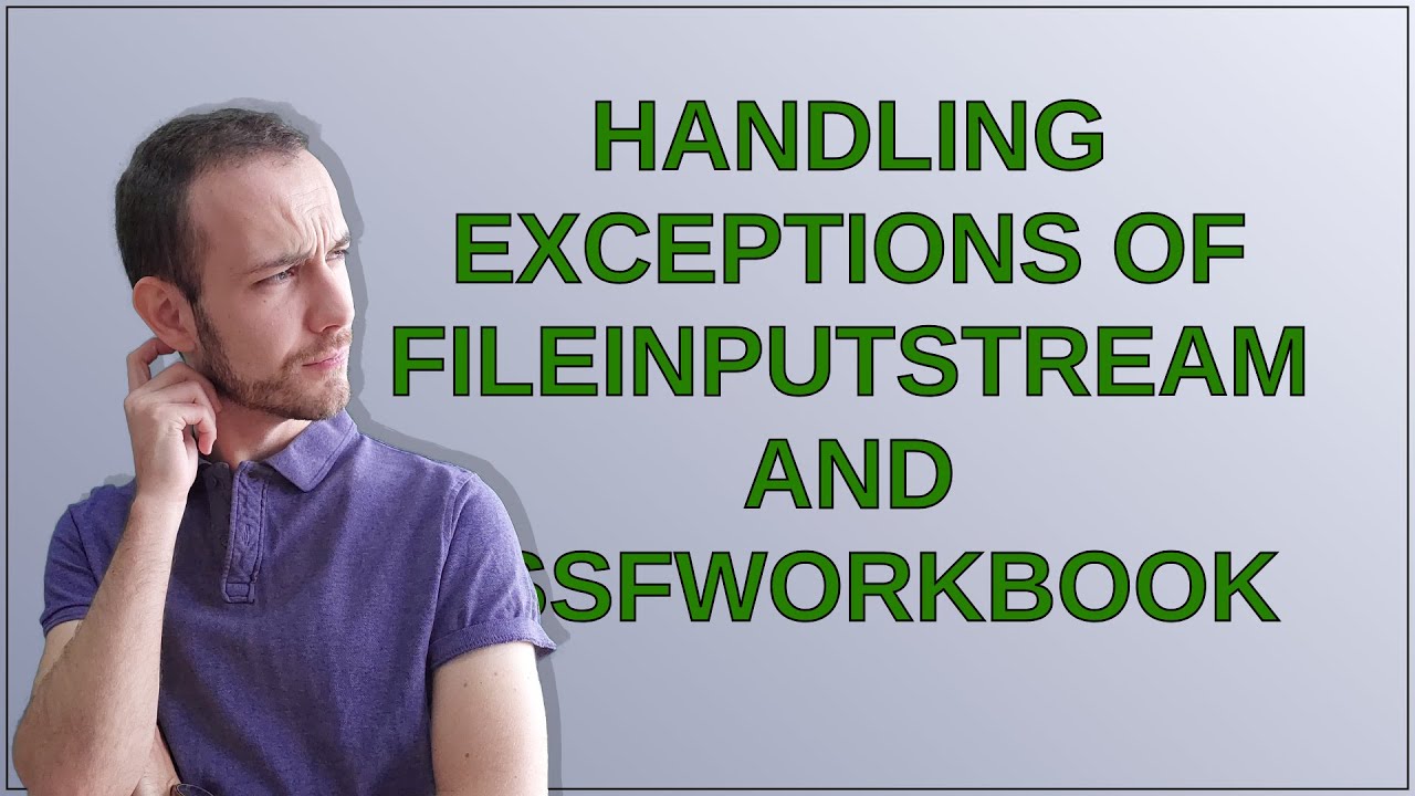 Codereview: Handling exceptions of FileInputStream and XSSFWorkbook