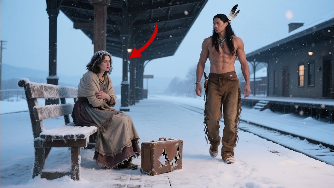 « Tu viens avec moi » — Un géant apache trouve une pionnière à la gare et l’emmène chez lui