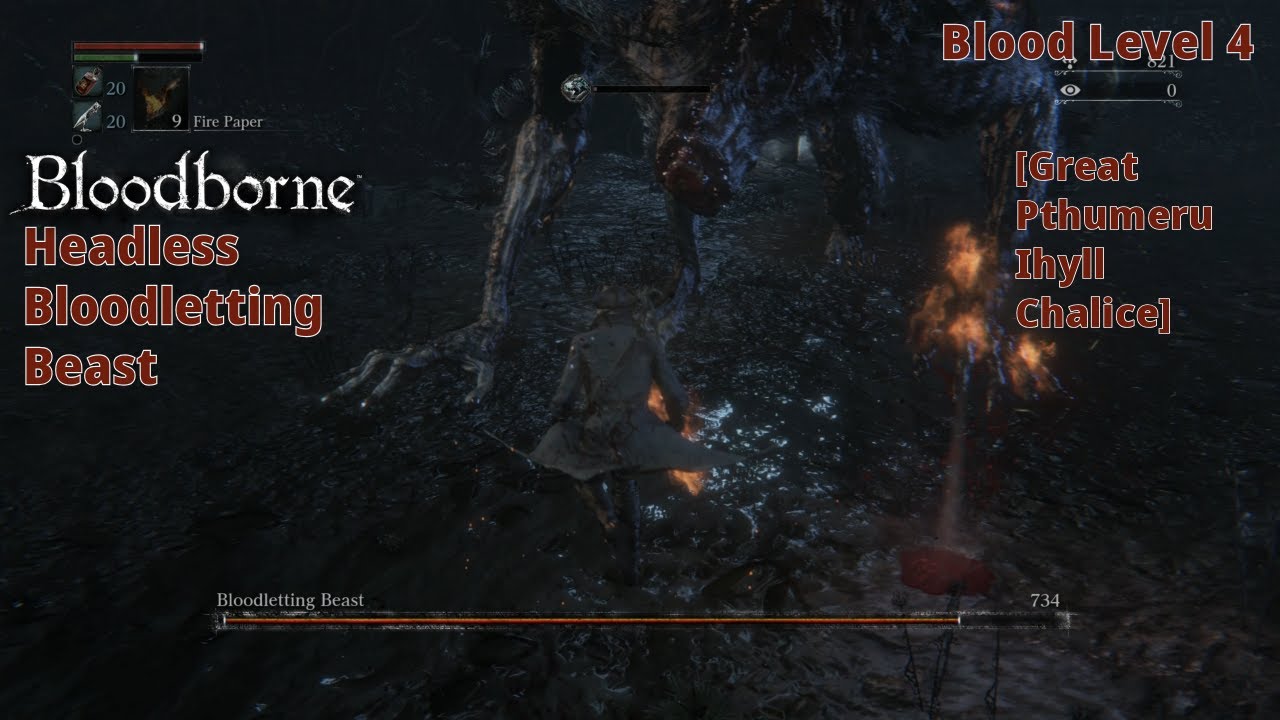 Bloodborne - BL4 | Headless Bloodletting Beast [Great Pthumeru Ihyll Chalice] (Hitless)