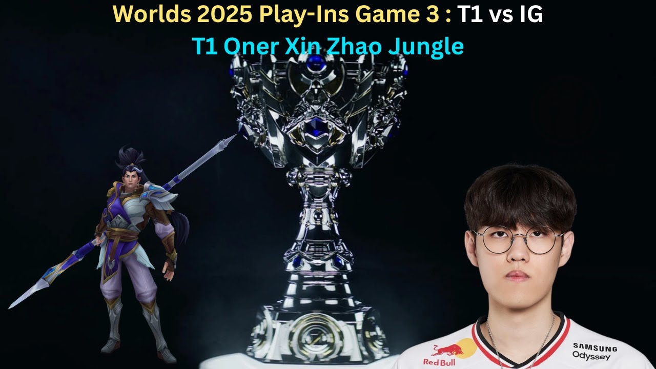 Worlds 2025 Play-Ins: T1 vs IG Game 3 (T1 Oner Xin Zhao Jungle POV)