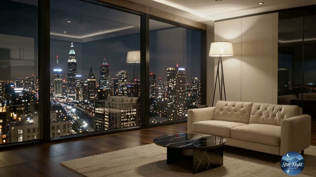 Soft Night Lights  Calm Background Music for Relax, Focus & Peaceful Night
