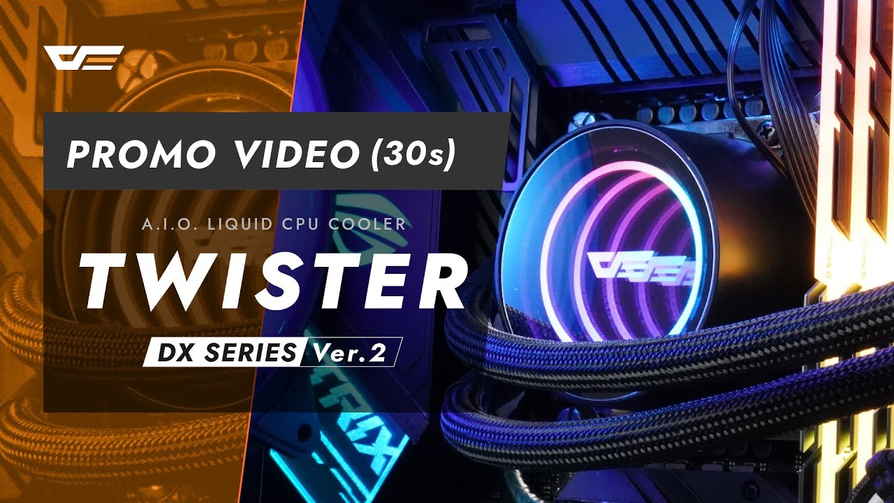 【darkFlash】Twister DX SERIES Ver.2 Product Showcase (30sec) #darkFlash #pcbuild #cooler