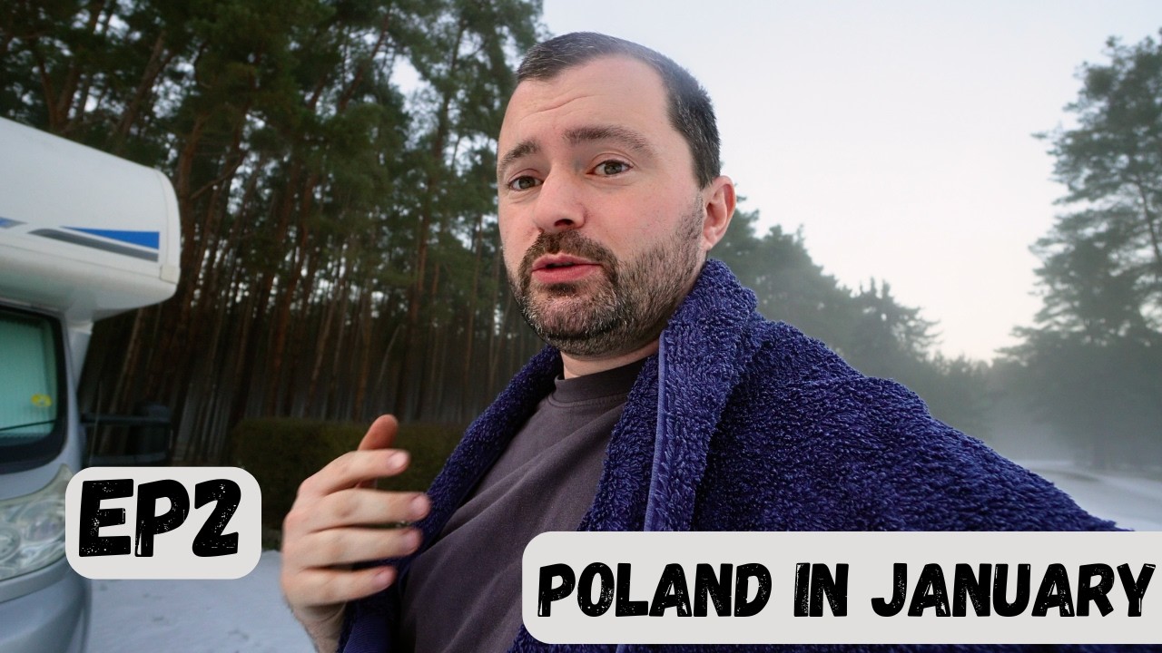 Motorhome Adventure to Poland in January - EP2 #germany #campsite #park4night