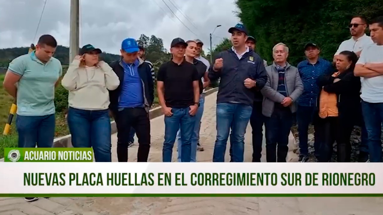 Nuevas placa huellas en el Corregimiento Sur de Rionegro