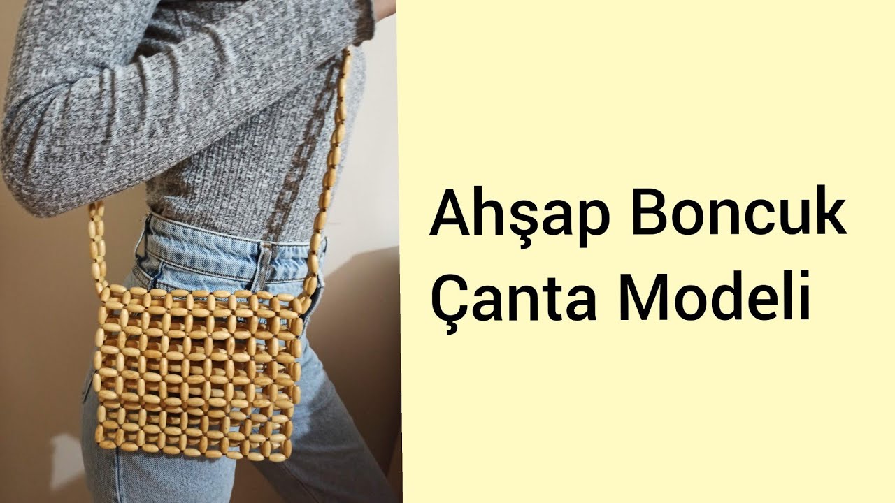 MANGO MODELİ AHŞAP BONCUK ÇANTA | DIY 🌼🌼
