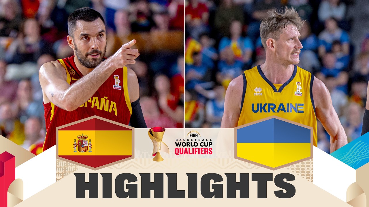 Spain 🇪🇸 v Ukraine 🇺🇦 | Highlights | FIBA Basketball World Cup 2027 European Qualifiers