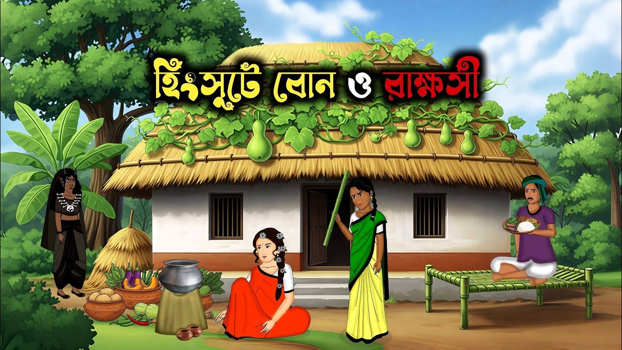 হিংসুটে বোন ও রাক্ষসী চামেলী। বাংলা কার্টুন । ঠাকুরমার ঝুলি । bangla moral story | cartoon