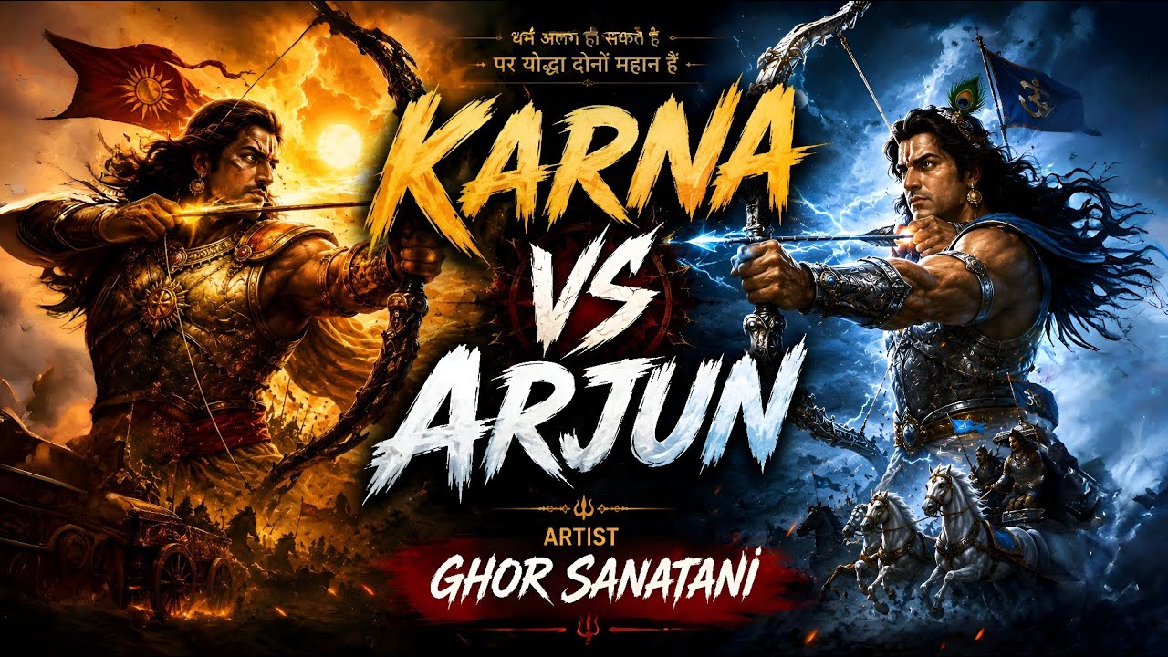 Karna Vs Arjun | Mahabharat Rap Battle | Ghor Sanatani