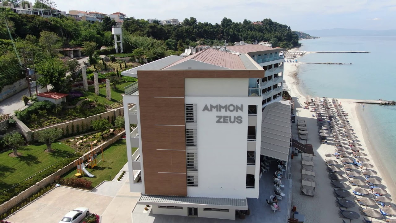 Ammon Zeus Hotel, Kalithea (2019 Aerial View)