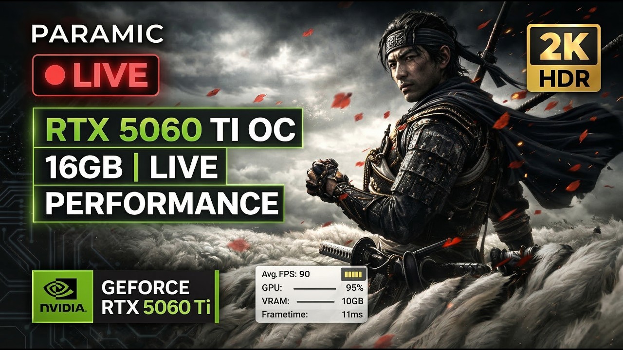 RTX 5060 Ti OC 16GB + i5-14600K | Ghost of Tsushima in 2K HDR | Max Settings | Ending Part