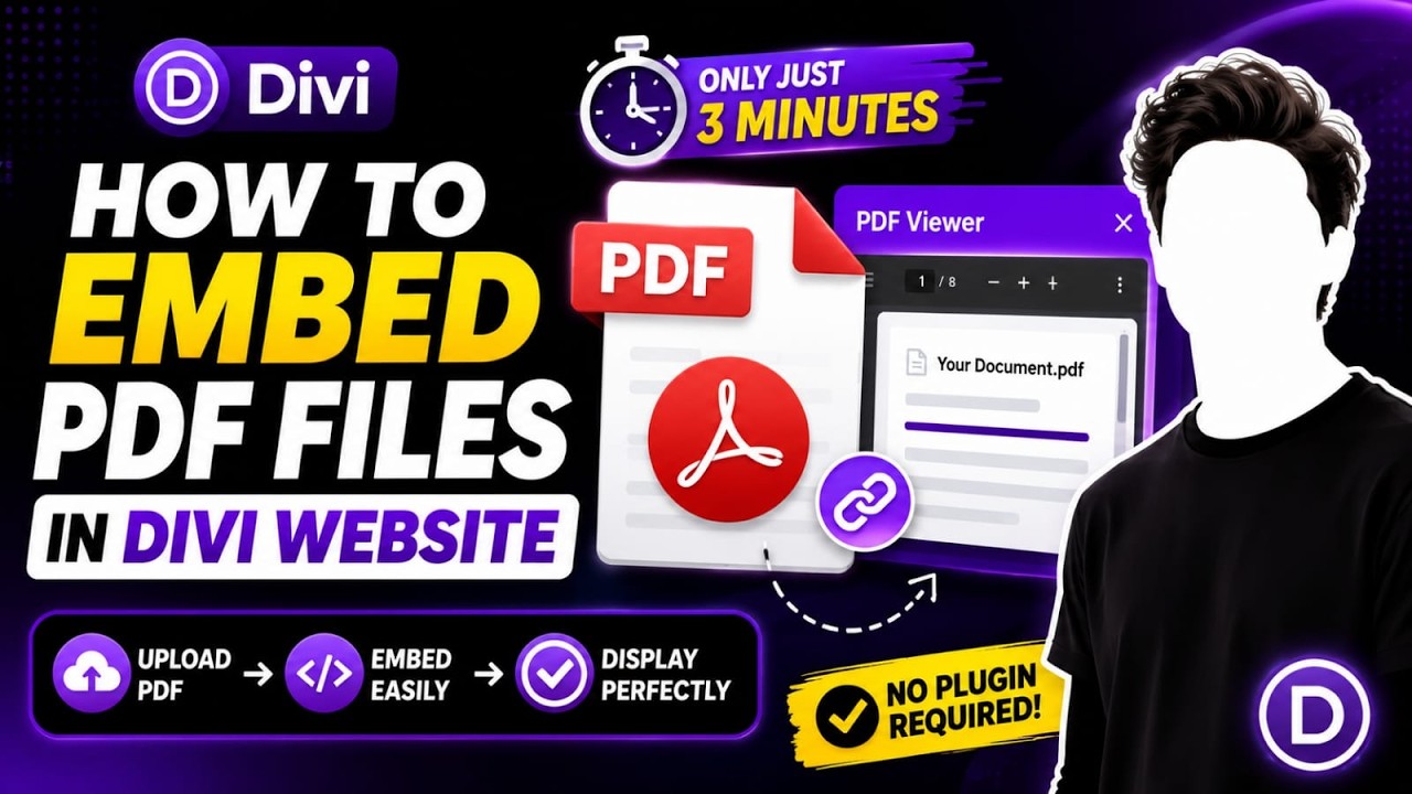 Как встроить PDF-файлы в сайт Divi Wordpress всего за 3 минуты