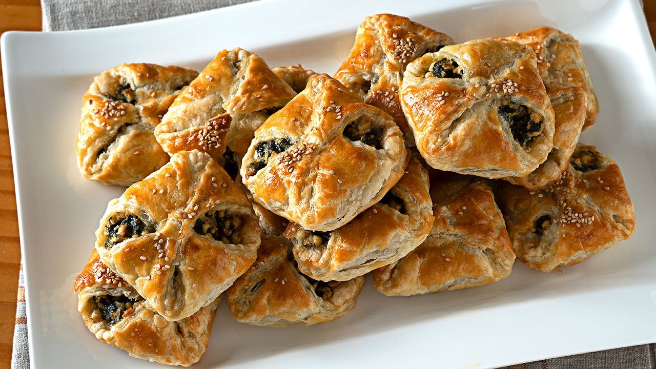 Hojaldres rellenos GOURMET baratos y muy fáciles - Recetas de entrantes y aperitivos